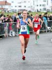 Jusina Heslop (Clapham Chasere) wins the Womens North Tyneside 10k Road Race from North Shields to Whitley Bay.
